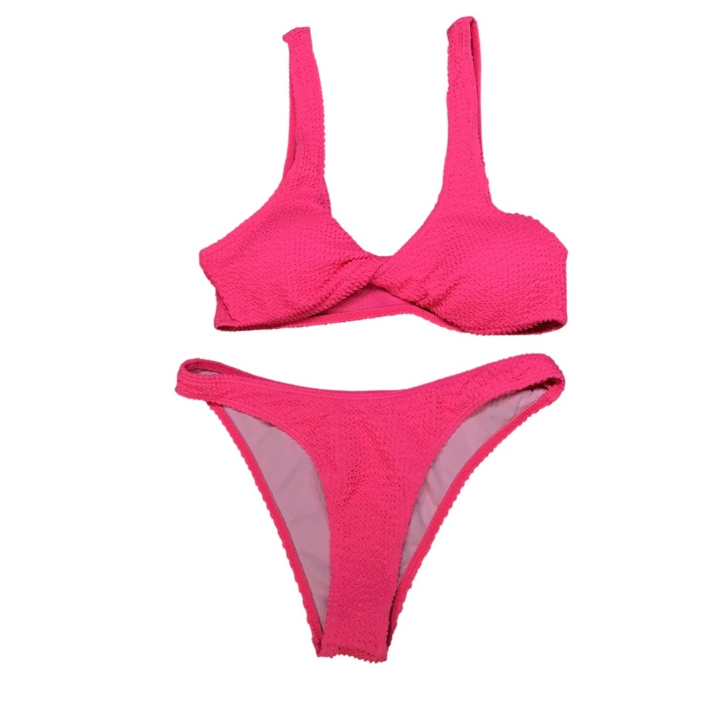 Stylish Bliss Hot Pink Bikini Set - Size Small